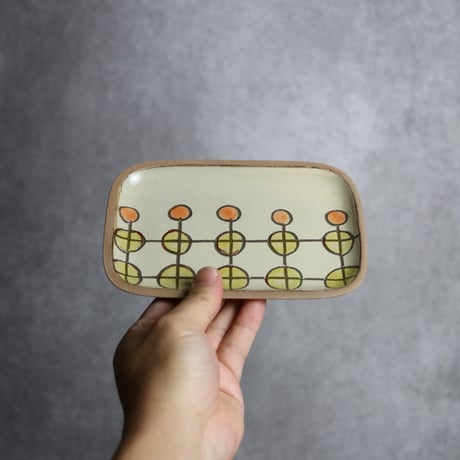 長角皿 小 赤絵 チェルシー やちむん 陶器 一翠窯:7021017