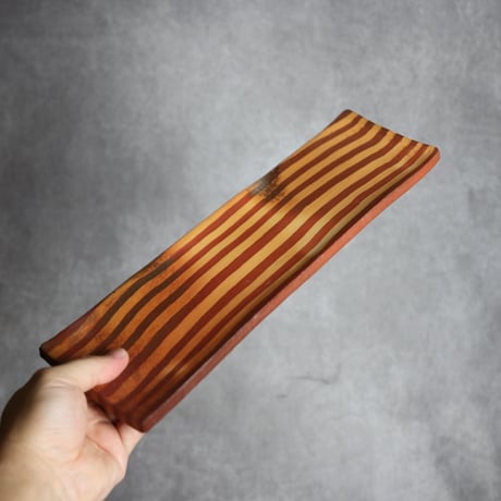 練り込み長皿2 やちむん 陶器 南蛮焼知念窯 :7209005