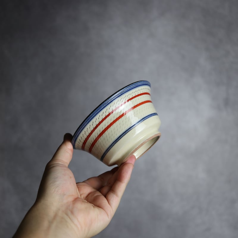 4寸鉢 赤絵ブーゲンビレア やちむん 陶器 陶眞窯:7001324 | MADE IN OKI