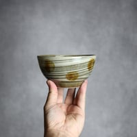 4寸鉢S3 飴釉 点打 刷毛目 やちむん 陶器 北窯 松田米司工房:7003034