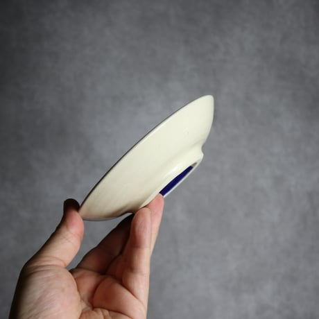 4寸皿 呉須釉 唐草 やちむん 陶器 高江洲陶磁器:7205003