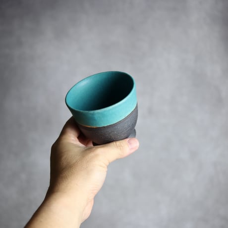 裾付き湯呑S1 ペルシャ釉 やちむん 陶器 陶と厨子甕 ひ窯:7029039