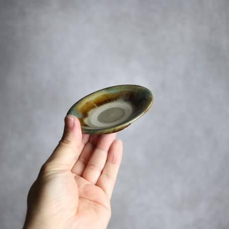 3寸皿S2 三彩 掛釉 やちむん 陶器 北窯 松田米司工房:7003001