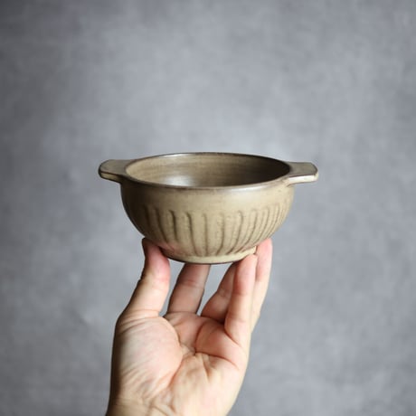 スープボウルS1 サンドベージュ 縞 やちむん 陶器 cerca:7025043