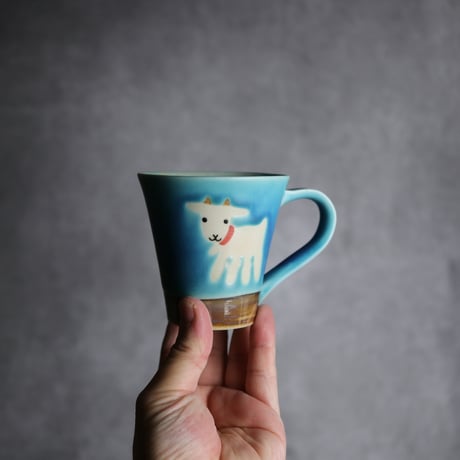 アニマルマグ ヤギ19 やちむん 陶器 アトリエクッチャネ:7026040