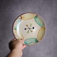 赤絵ちゃんぷるー皿小1 華 やちむん 陶器 一翠窯:7021013