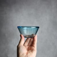 ノーマルボウル小 水色 琉球ガラス ガラス工房 清天:7102034