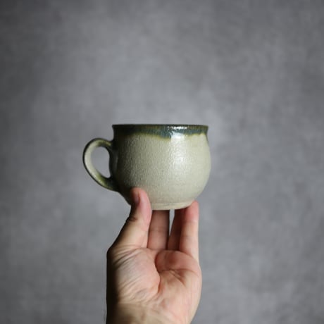 コーヒーカップ小1 緑釉 やちむん 陶器 榮一工房:7013086