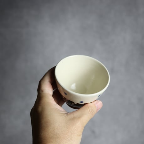 丸湯呑 飴釉 唐草 やちむん 陶器 高江洲陶磁器:7205036