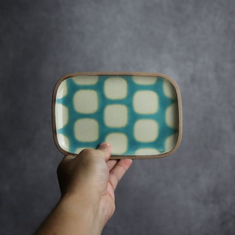長角皿 小 ソーダ やちむん 陶器 一翠窯:7021001