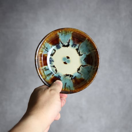 小鉢2 三彩紋 やちむん 陶器 エドメ陶房:7201001