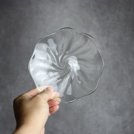 7105016 うず小皿 琉球ガラス 工房glass32
