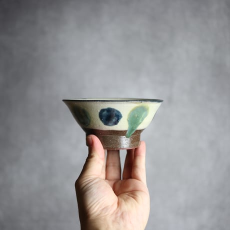 やちむん 4.5寸マカイ【緑】