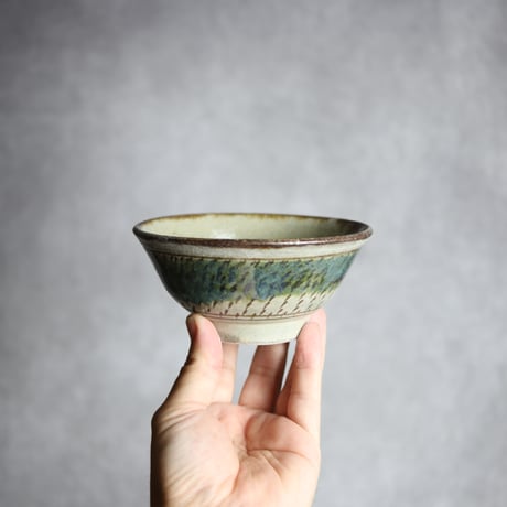 やちむん 4.5寸マカイ【緑】 CATEGORY マカイ（お椀） | MADE IN OKINAWA