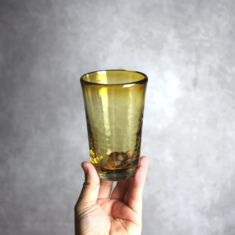 ノーマルグラス大 ブラウン 琉球ガラス ガラス工房 清天:7102039