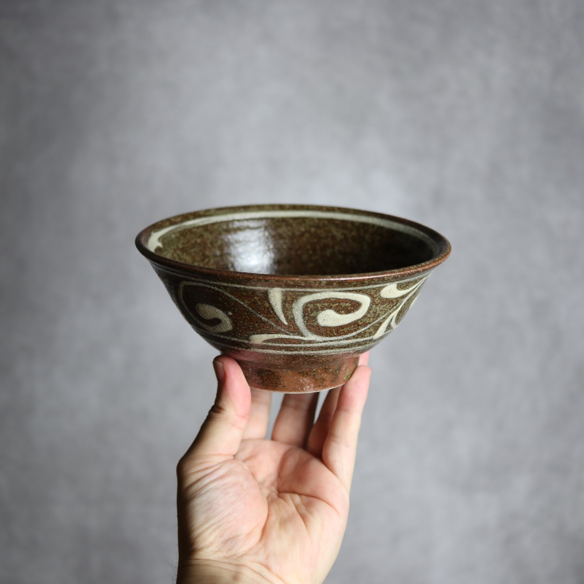 5寸マカイ1 イッチン 唐草 やちむん 陶器 榮一工房:7013038 | MADE IN