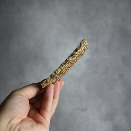 豆皿長1 黒 練り込み やちむん 陶器 南蛮焼知念窯 :7209001