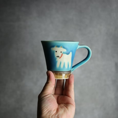 アニマルマグ ヤギ15 やちむん 陶器 アトリエクッチャネ:7026040