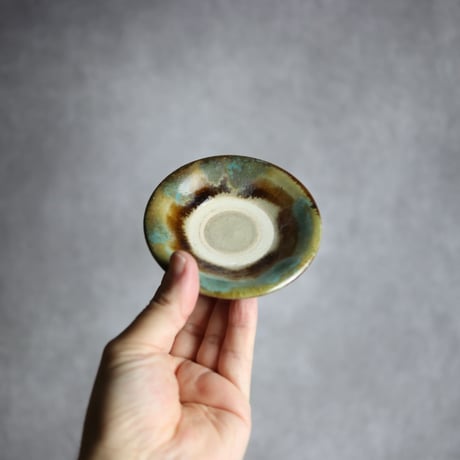 3寸皿S3 三彩 掛釉 やちむん 陶器 北窯 松田米司工房:7003001