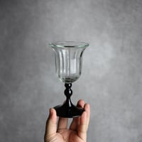琉球ガラス　縦モールワイングラス ツートン  工房glass32　7105002