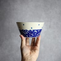 ボウル 呉須釉 唐草 やちむん 陶器 高江洲陶磁器:7205014