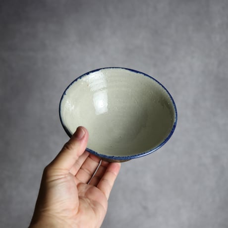 4.5寸マカイ1 三彩 菊花双葉紋 やちむん 陶器 漂窯:7010025