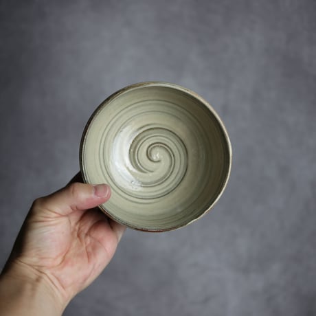 4寸鉢S1 呉須釉 点打 刷毛目 やちむん 陶器 北窯 松田米司工房:7003034