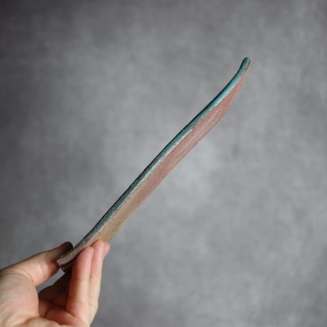 細長板皿S3 ペルシャ釉 やちむん 陶器 陶と厨子甕 ひ窯:7029043