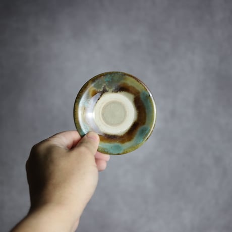 3寸皿S3 三彩 掛釉 やちむん 陶器 北窯 松田米司工房:7003001
