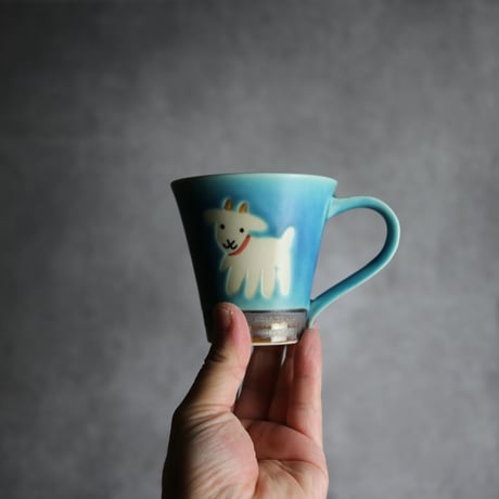 アニマルマグ ヤギ17 やちむん 陶器 アトリエクッチャネ:7026040