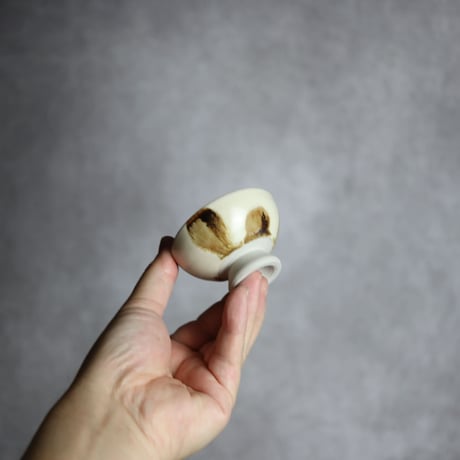 ぐい呑S1 飴釉 点打 やちむん 陶器 拓美窯:7203028