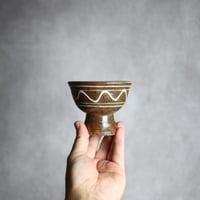 3寸 高杯鉢1 イッチン 波紋 やちむん 陶器 榮一工房:7013169
