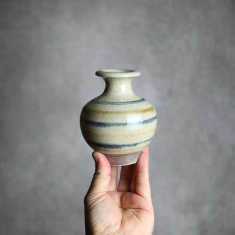 油壺中1 飴 呉須釉 線描 やちむん 陶器 北窯 松田共司工房:7004052