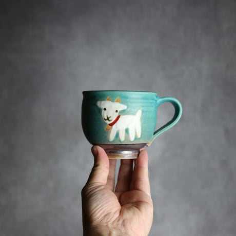 丸マグ ヤギ1 やちむん 陶器 atelier qucchane:7026039