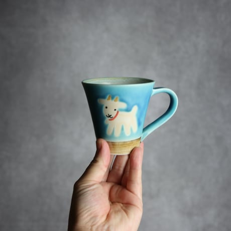 アニマルマグ ヤギ11 やちむん 陶器 アトリエクッチャネ:7026040