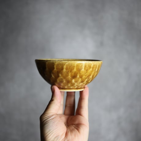 4寸ボウル 亀甲紋 ブラウン1 やちむん 陶器 cerca:7025024