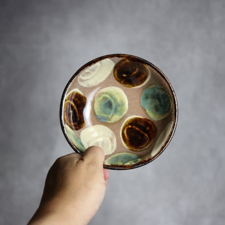 naotonやちむん2つセット 日本豆皿2点セット（ニンジャ） - Craft・Gift ヤッチとムーン
