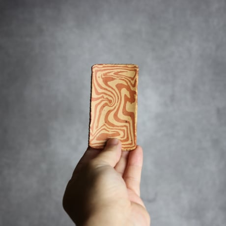 豆皿長1 赤 練り込み やちむん 陶器 南蛮焼知念窯 :7209001