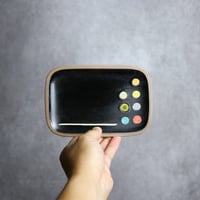 長角皿 小 パレット やちむん 陶器 一翠窯:7021001
