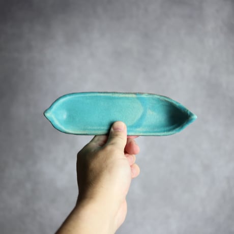 舟形板皿S1 ペルシャ釉 やちむん 陶器 陶と厨子甕 ひ窯:7029044