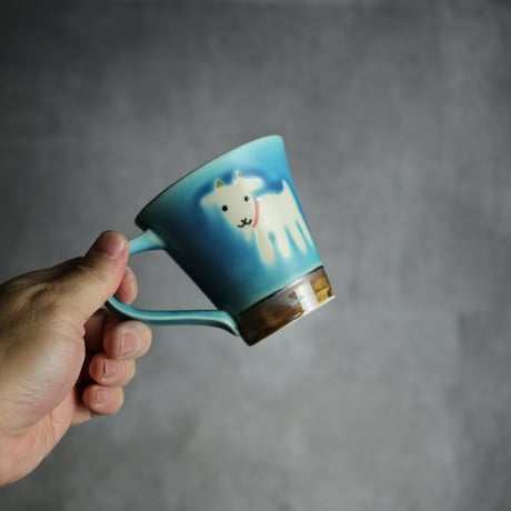 アニマルマグ ヤギ18 やちむん 陶器 アトリエクッチャネ:7026040