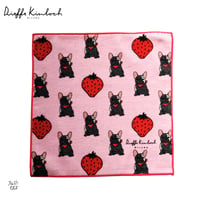Dieffe Kinloch(ディエッフェ キンロック) │ コットン ハンドタオル/bulldog×strawberry/DK0015