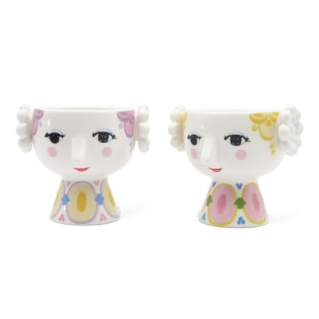 Bjorn Wiinblad(ビヨン・ヴィンブラッド)  | EVA Tealight holder(エバ・ティーライトホルダー）2個セット H6cm
