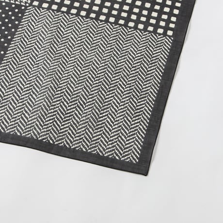 Vincenzo Miozza(ヴィンセンツォ・ミオッツァ)  | 65×65 コットンリネン スカーフ 【UNISEX】