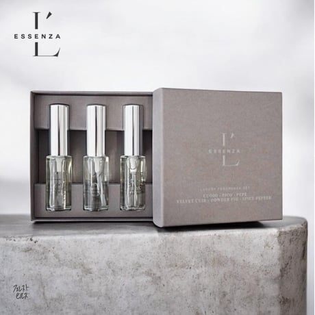 ESSENZA PULSANTE(エッセンツァ プルサンテ) │LUXURY FRAGRANCE SET/CUOIO・PEPE・FICO/スプレータイプ3本セット・各7ml/fh113