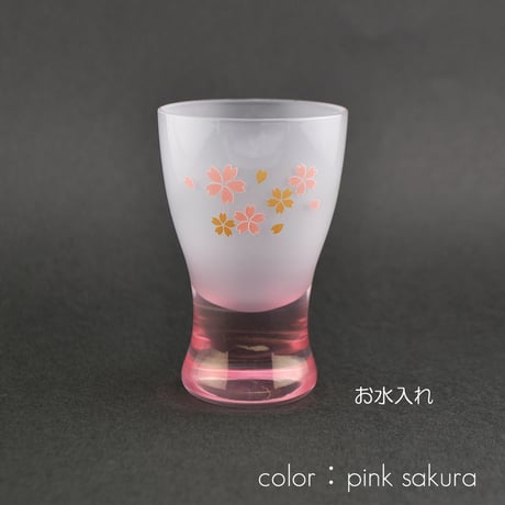 ガラス仏茶器セット 048 さくら模様入りピンク×ホワイト 創価学会用仏具 ご飯入れ お水入れ 茶碗 SGI SOKA