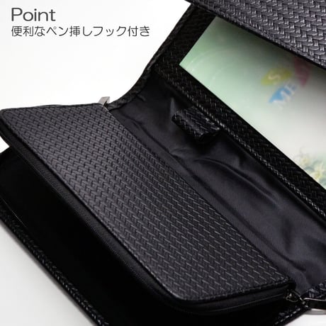 多機能念珠ケース 050 ブラック 手帳型 オリジナルメモ帳付き Ｍサイズ 創価学会数珠ケース 合皮 フェイクレザー 創価学会用 SGI SOKA
