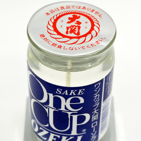 お供えキャンドル 009 ワンカップ大関 日本酒 香り付き ろうそく ローソク ろーそく 蝋燭 好物キャンドル  詳細