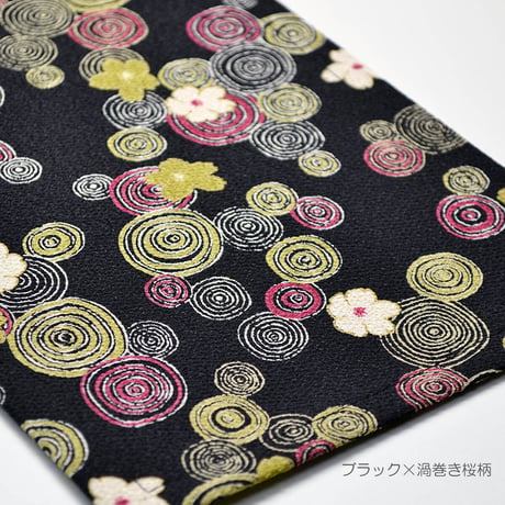 防炎お仏壇マット 7colors 016 縦16cm×横34cm 京友禅 ちりめん ベージュ ピンク桜柄 グリーン ピンク渦巻き桜柄 ブラック ブラウン ライトブラウン 仏具敷き 経机敷き