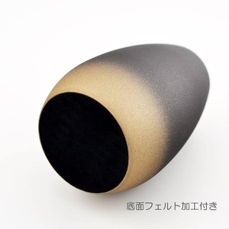 花立て 036 ブラックゴールド Sサイズ １個 真鍮製 底面フェルト加工 創価学会用 おしきみ造花立て おしきみ立て 花瓶 SGI SOKA